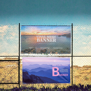 Pancarta de Malla de Vinilo Impermeable para Exteriores, Impresión Digital a Todo Color, para Publicidad Colgante, Ideal para Regalos en Ferias Comerciales - Product Image 1