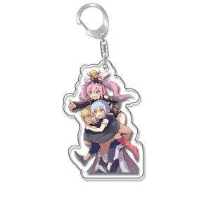 Porte-clés en acrylique Time I Got Reincarnated As a <span class=keywords><strong>Slime</strong></span> <span class=keywords><strong>Anime</strong></span> Rimuru Tempest, figurine, plaque, collection cosplay, bijoux, cadeau de fête - Product Image 5