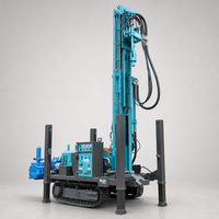 Foreuse multifonctionnelle diesel rotative sur chenilles pour puits d'eau et forages d'exploration