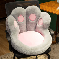 Coussin de siège de canapé de bureau monobloc ultra doux, personnalisable, motif patte de chat ou patte d'ours, coussin confortable en forme de pouf, oreiller lombaire mignon pour enfants