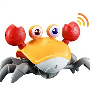 [Unterstützt Dropshipping] Grenzüberschreitendes Kinder-Gestensteuerungs-Elektro-Induktions-Krabben-Spielzeug aus Kunststoff, aufladbar, leuchtend, mit Musik und Krabbel-Funktion - Product Image 1