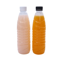 Bouteille d'eau en plastique PET vide de 500 ml, bouchon à vis blanc, transparente, jetable, pour eau minérale