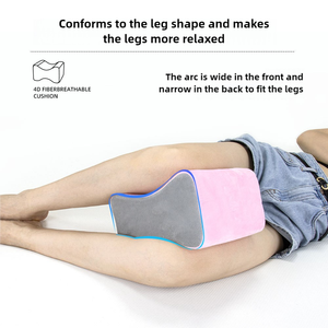 Almohada de soporte de pierna de embarazo tejida en forma de U de espuma viscoelástica para dormir de lado con cubierta lavable extraíble - Product Image 2