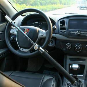 Car Steering <b>Wheel</b> <b>Lock</b> U-Shaped Aluminum Alloy 10.5 In Anti-Drill Adjustable Telescopic Safety <b>Lock</b> For Vehicle Theft - Product Image 1