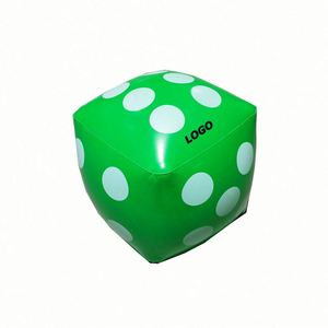 Inflatable <b>Dice</b> 12" for Party Games & Promotional Events Custom Logo Available - Product Image 1
