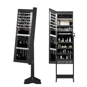 <span class=keywords><strong>Espejo</strong></span> de Madera Giratorio de 360 Grados para Dormitorio con Armario para Joyas, Perchero de Entrada, Armario para Joyas con <span class=keywords><strong>Espejo</strong></span> - Product Image 1