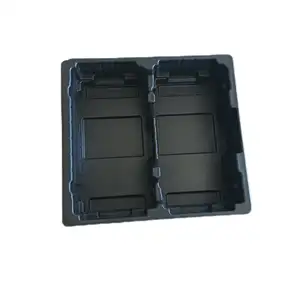 Individuelles vakuumgeformtes Esd Ic-Tablett schwarz antistatisch Pp Mppo Esd Ic-Spärablett Verpackung Jedec Ic-Tablett