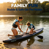 Planche de paddle gonflable haute performance pour la course - SUP de compétition portable et pliable pour les sports nautiques
