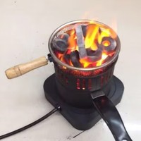 Narguile Shisha cáscara de coco horno de carbón quemador de carbón brezo con la cesta de carbón
