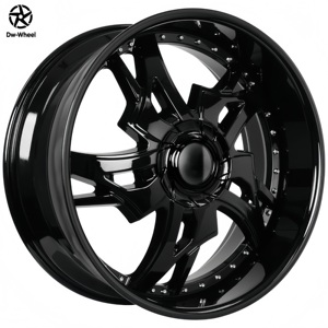 Jantes forgées sur mesure DW Deep Dish 24 26 pouces chromées style rétro 5x114.3 5x120 6x139.7 en alliage pour voitures de luxe, camions F150 F250 - Product Image 2