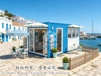 Kiosque Conteneur Maritime Modifié 20 pieds, Direct Usine, Design Industriel Respirant, Montage Rapide, Écologique, pour Café et École