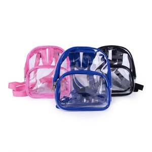 Mochilas escolares transparentes de PVC personalizadas para niños, mochila transparente duradera, mochila transparente impermeable al por mayor - Product Image 1