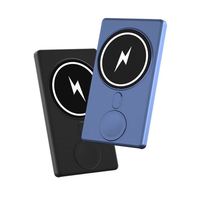 Banques d'alimentation sans fil magnétiques chaudes 5000mah Powerbank Mini batterie magnétique arrière Ultra mince batterie externe pour i Phone Watch 2023 nouveau
