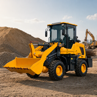 Mini-chargeuse sur pneus pour chantier de construction, chargement de sable et de gravier, hauteur de déchargement 3200 mm, machine compacte