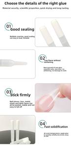 El <span class=keywords><strong>Mejor</strong></span> <span class=keywords><strong>Pegamento</strong></span> Acrílico Profesional Transparente de Secado Rápido <span class=keywords><strong>para</strong></span> <span class=keywords><strong>Uñas</strong></span> 2g de Alta Calidad - Product Image 4