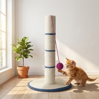Nouveau design, petit arbre à chat avec griffoir, tour pour chat en sisal, colonne à griffer pour chat, petites balles