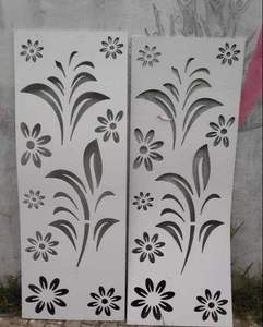 Panel Metálico Decorativo con Diseño Floral Cortado a Láser, Lámina de Partición CNC para Decoración de Paredes Interiores - Product Image 2