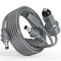 Cable de Alimentación 3 en 1 para Starlink Mini de 5 Metros, Cable de Alimentación CC Resistente al Agua, Cargador USB-C/para Automóvil/Cable de Alimentación CC a CC para Starlink Mini