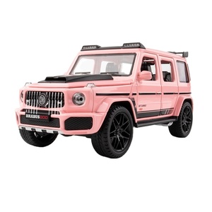 Voiture jouet en alliage moulé sous pression 1:24 4 roues modèle SUV six portes avec son et lumière pour enfants - Product Image 5
