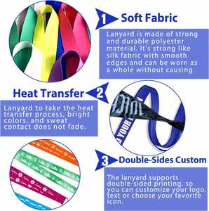 Custom Sublimation <b>Polyester</b> <b>Lanyard</b> Personalized Logo, Bulk Wholesale Blank <b>Lanyards</b> for Promotional Gift - Product Image 3