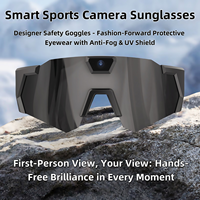 Lunettes de soleil intelligentes avec caméra, synchronisation mobile, prévisualisation en direct et partage social instantané, capture photo haute résolution 12MP