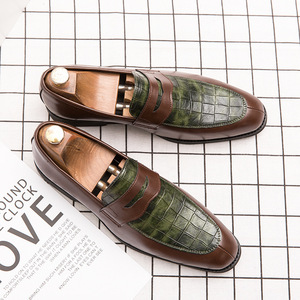 Chaussures habillées pour hommes, grandes tailles, nouveauté, style britannique, formelles, rétro, plates, en cuir, à bout pointu - Product Image 6