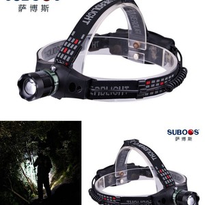 Lampe frontale LED rechargeable Suboos, réglable, légère, portable, pour camping et pêche, avec faisceau puissant et gradation progressive - Product Image 1