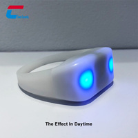 Digital sports LED nfc bracelets pour concert/télécommande clignotant minuterie bracelets