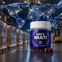 Compléments alimentaires multivitaminés pour hommes sous marque privée – Comprimés gommeux quotidiens – Formule personnalisée OEM/ODM – Vente en gros