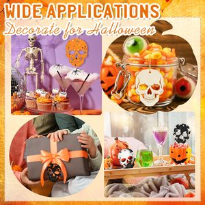 Ornements en bois non finis pour Halloween, idéaux pour les projets de bricolage et les décorations de fête - Product Image 5
