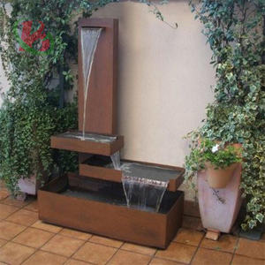 Rideau anti-pluie <span class=keywords><strong>surélevé</strong></span> en acier Corten, design métallique durable pour l'extérieur - Product Image 3