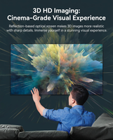 Écran de projection pliable rapide, écran de projecteur portable, support pour cinéma maison, cinéma en plein air, cadre en aluminium pliable, sac de transport