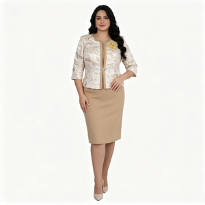 Plus Size Turkey Women Clothes Elegant Church Suits Mother of the Bride Long Outfits <b>High</b> Quality - Product Image 3