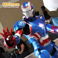 Kostum Cosplay Halloween Robot Iron Man Mark 7 Resmi Berlisensi Asli dengan Gaun untuk Pria Dewasa
