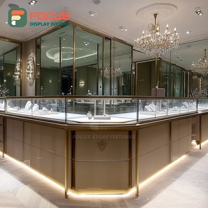 Modern Luxury Jewelry Display Cabinet Metal Frame Jewelry Shop Jewelry Cabinet - Product Image 5
