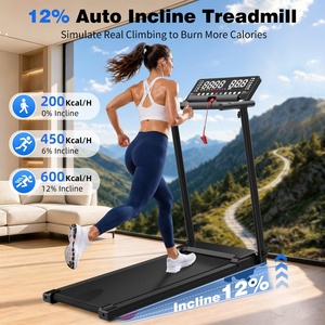 EU Music <b>Walking</b> Pad 12% Auto Incline 1-12km/h App Control Foldable Under Desk Home Office Workout <b>Machine</b> - Product Image 4