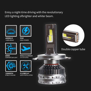 MOXI IOL 100W 24000LMカーヘッドライト電球新スタイルM95ユニバーサルオート照明システムCSP LEDチップ6500Kカラー - Product Image 3