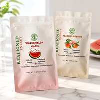 Sachets plats imprimés sur mesure à trois soudures latérales pour mélange de boisson énergétique en poudre et emballage de sachets stick de compléments alimentaires
