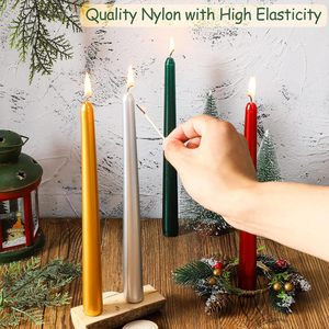 Venta al por Mayor de 4 Velas Navideñas, Velas de Adviento de 10 Pulgadas de Alto, Velas Cónicas de Colores para Cena, Fiesta de Navidad - Product Image 6