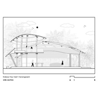 Conception personnalisée de villa moderne en bambou organique courbé, plan architectural, plan sectionnel, rendu 3D, conseil en profondeur