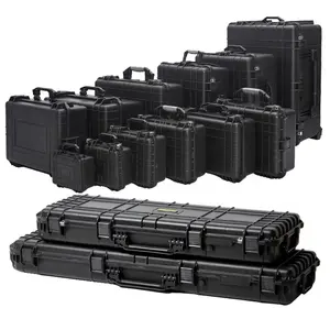 waterproof plastic black tool case manufacture hard shell carrying case