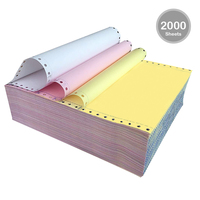 Papel para Impresora de Matriz de Puntos, Personalizado, de 1 a 6 Capas, Superior, sin Carbón, Ideal para Facturas, Recibos y Formularios
