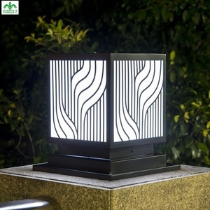 Lampe à pilier carrée My Art, LED, étanche, pour jardin extérieur, cour, 220V, base E27 - Product Image 4