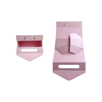Boîte d'expédition et sac en papier personnalisés avec logo, en carton rose, imprimés par sérigraphie, pour bijoux, miel, chaussures de mariage, vente en gros de luxe