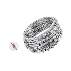 500 metros <span class=keywords><strong>por</strong></span> rollo de acero inoxidable galvanizado tipo cruz <span class=keywords><strong>Concertina</strong></span> Razor Wire para protección de seguridad - Product Image 2