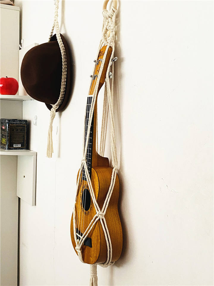 Handmade Macrame Ukulele Hanger Boho Wall Mount Boho Holder Decorative ...
