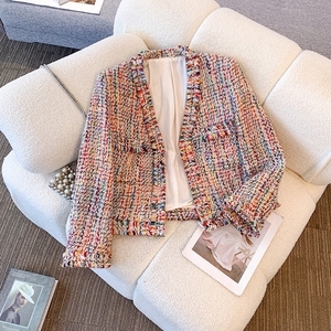 Cappotto Casual da <span class=keywords><strong>Donna</strong></span> alla Moda con Stampa a Quadri Inglese, Impermeabile, Traspirante, con Maniche a Lanterna e Collo Tondo per la Primavera - Product Image 2