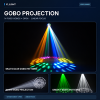 Projecteur Beam Moving Head 380W, lentille 152mm, 18/22 canaux DMX, double prisme, effet Frost, 2 projecteurs avec flight case