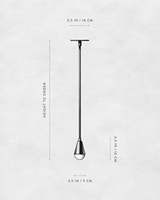 XZ, estructuras cónicas triangulares nórdicas, colgante de gota de latón, luz colgante de techo, barra Led, lámpara Led, candelabro, comedor