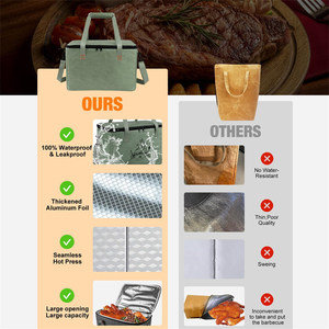 Smoker Meat Insulated Resting Bag for <b>BBQ</b> Meat <b>Large</b> Capacity <b>BBQ</b> Meat Blanket Bag Reusable Insulated Brisket Resting Blanket - Product Image 4